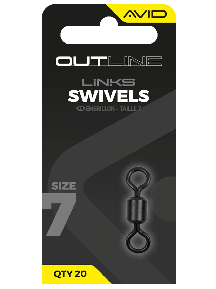 Avid carp obratlík outline swivel velikosti 7