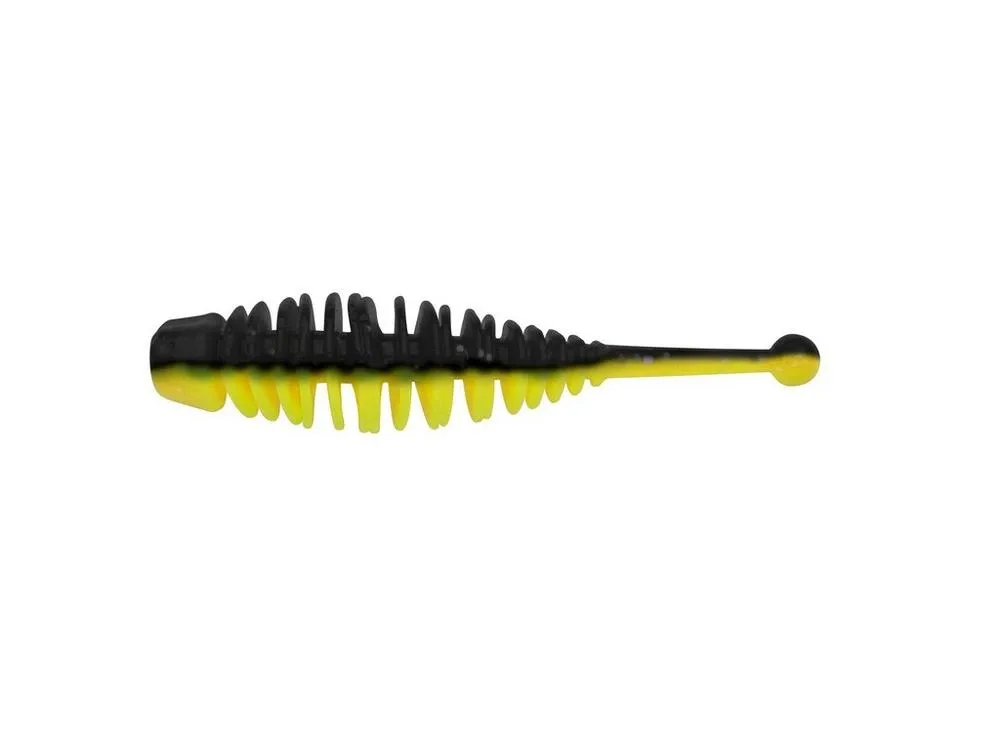 Berkley Gumová Nástraha PowerBait Power Naiad Black Sunshine Yellow Délka: 5cm, Počet kusů: 10ks
