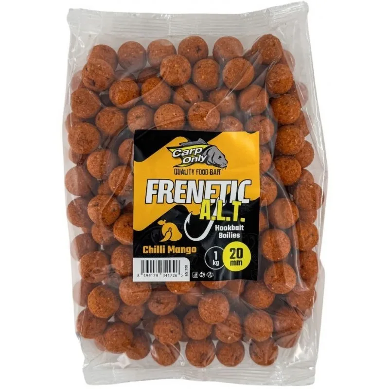 Carp only boilies frenetic a.l.t. hookbaits chilli mango 1 kg - 20 mm