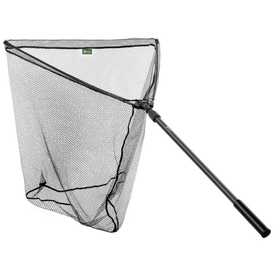 Fencl podběrák carp gen 2 sklápěcí s pogumovanou sítí - 2,2 m 80x80 cm
