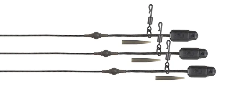 Fox Montáž Edges Heli-Clip Rigs Leadcore 50lb 3ks - Naturals
