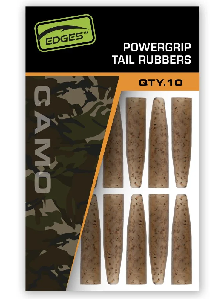 Fox převleky na závěsky edges camo powergrip tail rubbers 10 ks