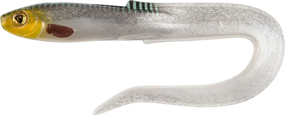 Fox rage gumová nástraha slick eel uv silver halo - 21 cm