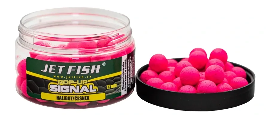 Jet Fish Plovoucí Boilie Signal Pop Up Česnek Hmotnost: 60g, Průměr: 16mm