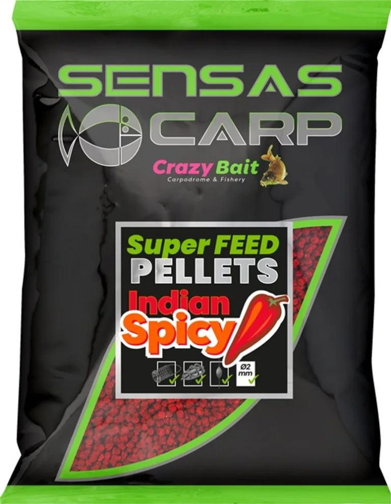Sensas Pelety Super Feed Indian Spicy 650g - 4mm