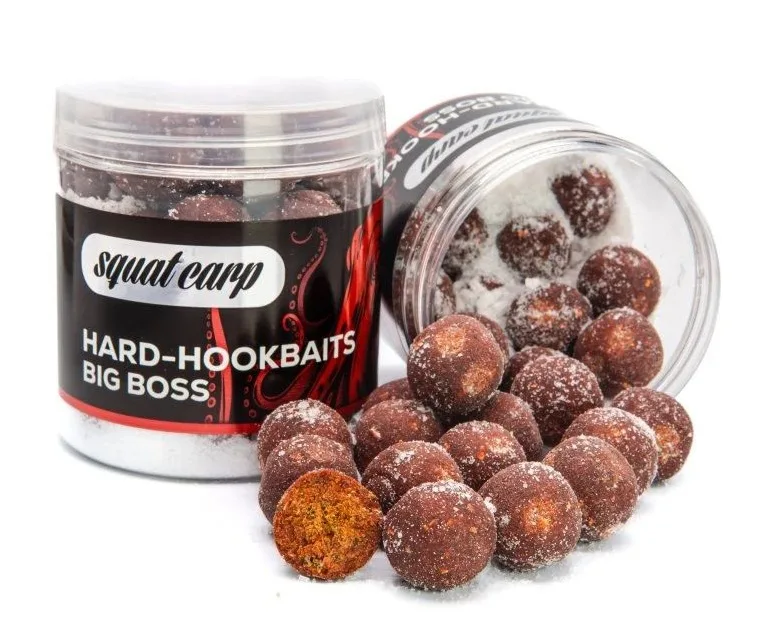 Squat carp tvrzené boilies hard hookbaits big boss 170 g - 20 mm