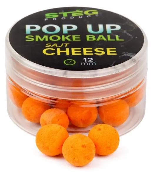 Stég plovoucí boilie pop up smoke ball 10 g 12 mm - cheese