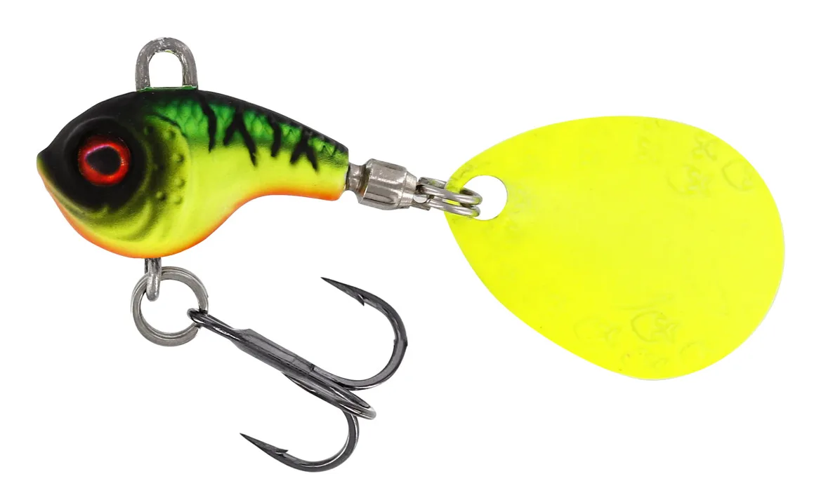 Westin nástraha dropbite tungsten spin tail jig firetiger - 2,2 cm 18 g
