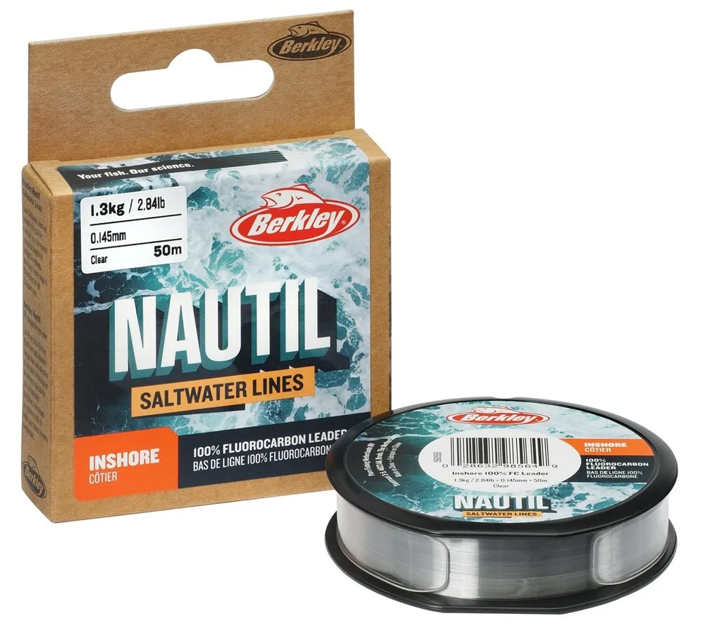 Berkley fluorocarbon nautil inshore fluorocarbon clear 50 m - 0,14 mm 1,3 kg