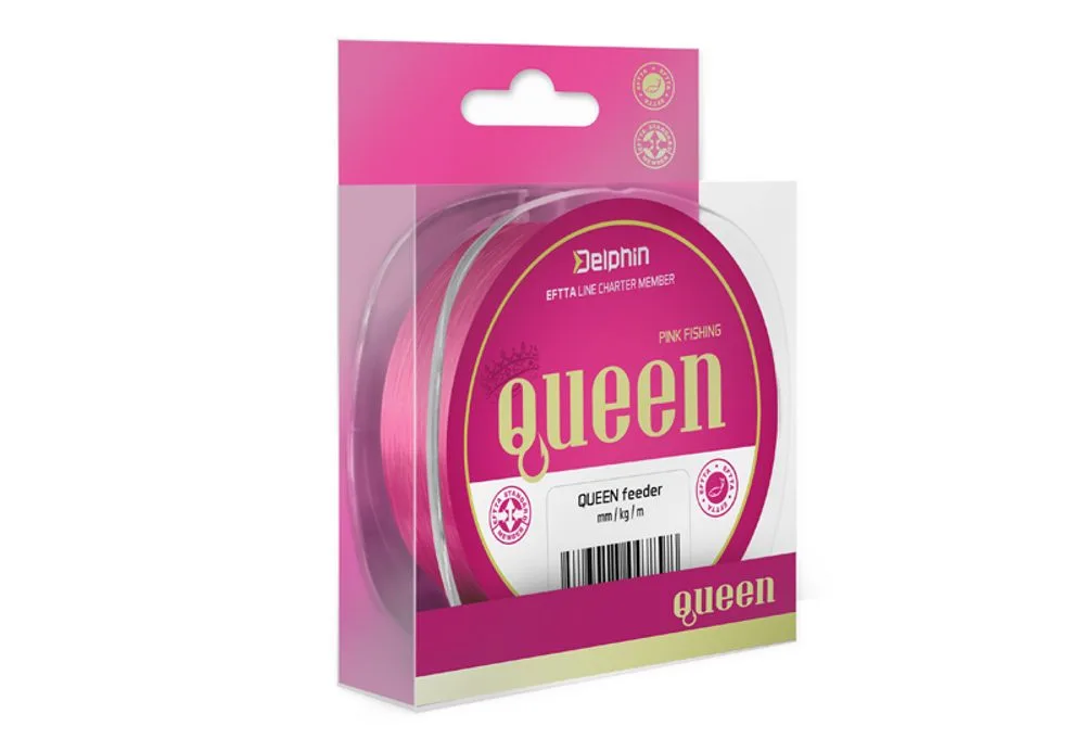 Delphin Vlasec Queen Feeder růžový - 0,18mm 2,7kg 300m