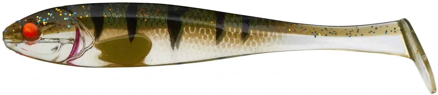 Illex Gumová Nástraha Magic Slim Shad Magic Green Perch Délka: 10,5cm, Počet kusů: 5ks