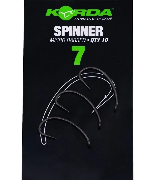 Korda Háčky Bez Protihrotu Spinner B Velikost háčku: #7