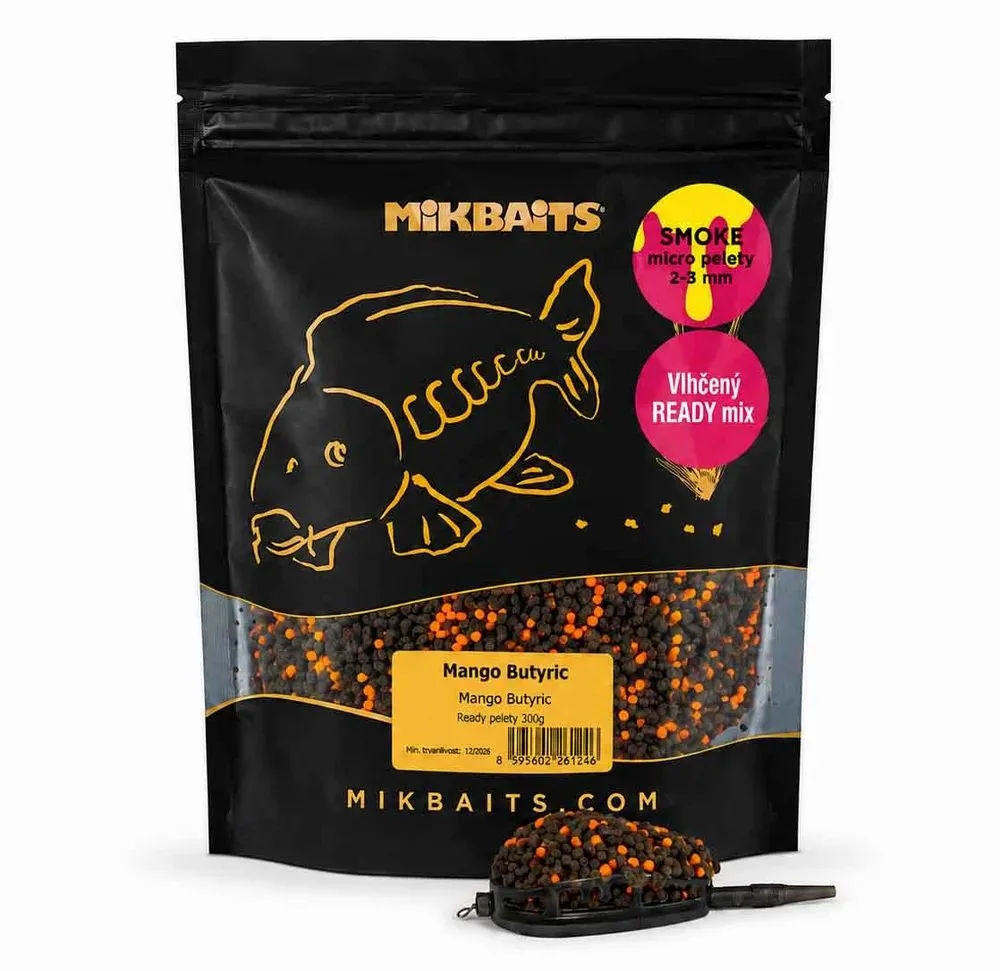 Mikbaits Vlhčené pelety Smoke Ready 2-3mm 300g - Chilli Jahoda