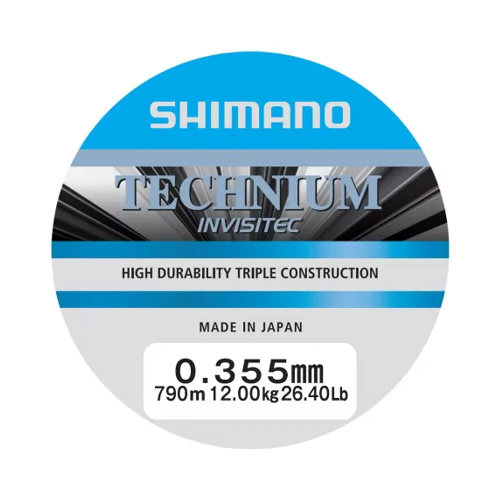 Shimano Vlasec Technium Invisitec A Mono Grey - 0,355mm 12kg 790m