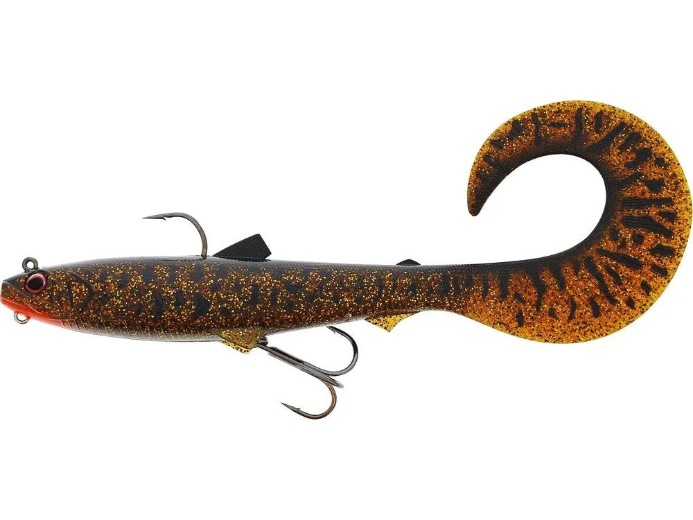 Westin Gumová nástraha Bullteez Curltail R2F Sinking Motoroil Burbot - 16cm 35g