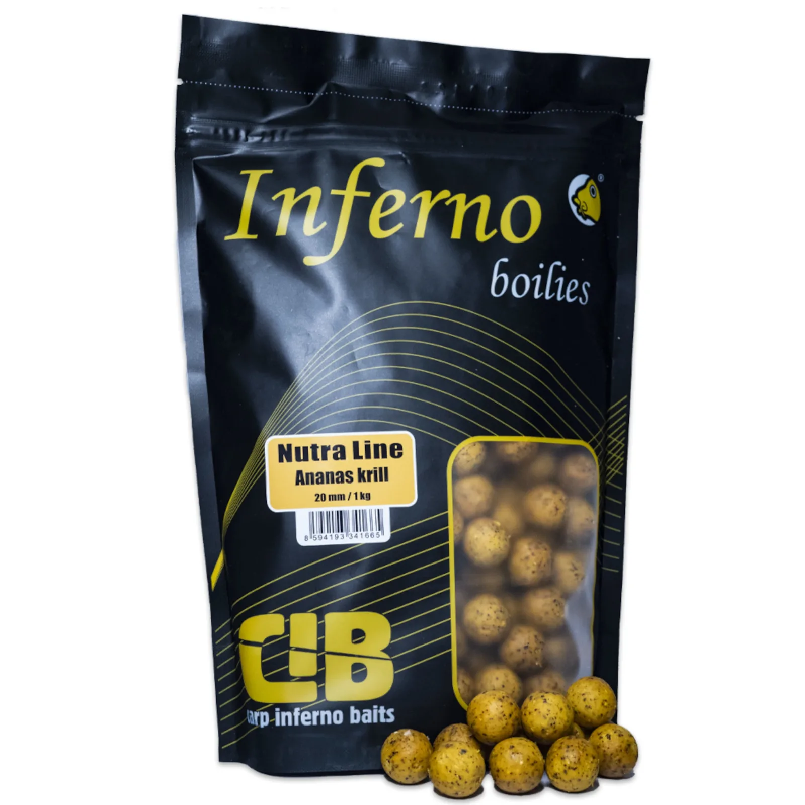 Carp Inferno Boilies Nutra Line Ananas Krill Hmotnost: 1kg, Průměr: 24mm