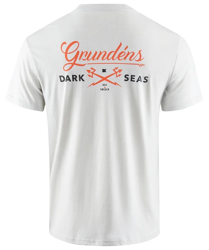 Grundéns tričko dark seas x grundens common bond ss t-shirt oyster - xxxl