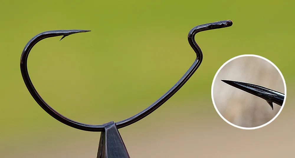 Redbass offsetový háček hunter sickle - 2/0 10 ks