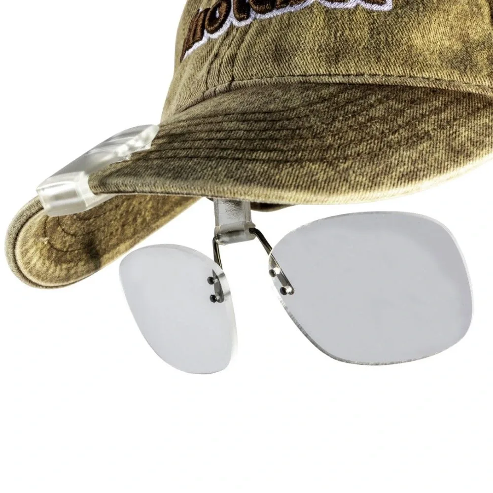 Snowbee Dioptrické Brýle s Klipem Cap Peak Clip-On +2,5x Magnifiers