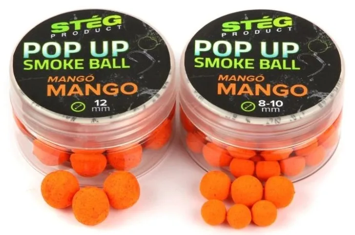 Stég plovoucí boilie pop up smoke ball 10 g 8-10 mm - mango