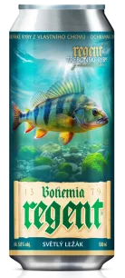 Bohemia regent pivo vodní říše okoun 0,5 l