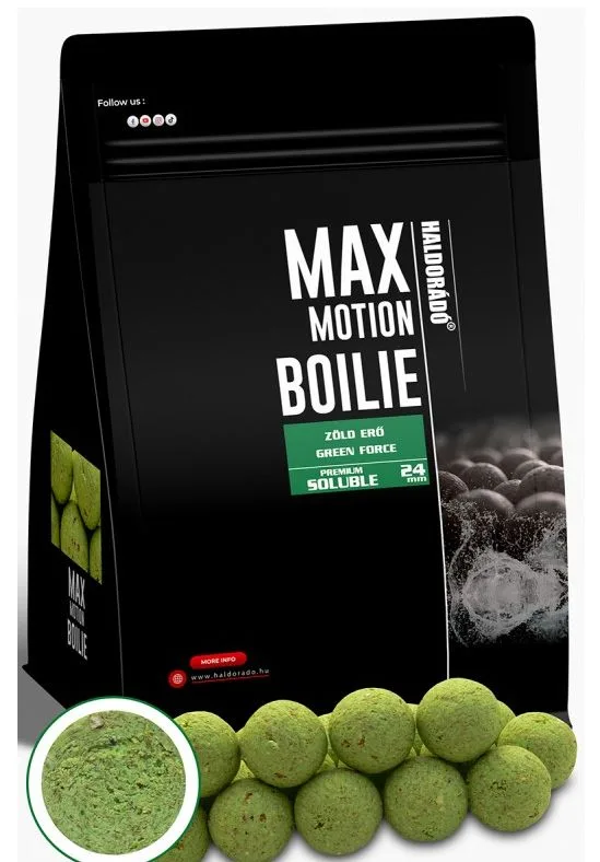 Haldorádó rozpustné boilies max motion premium soluble 800 g 24 mm -green force
