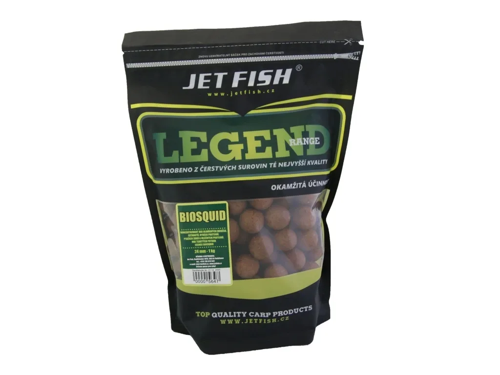 Jet Fish Boilie Legend Range Biosquid Hmotnost: 1kg, Průměr: 30mm