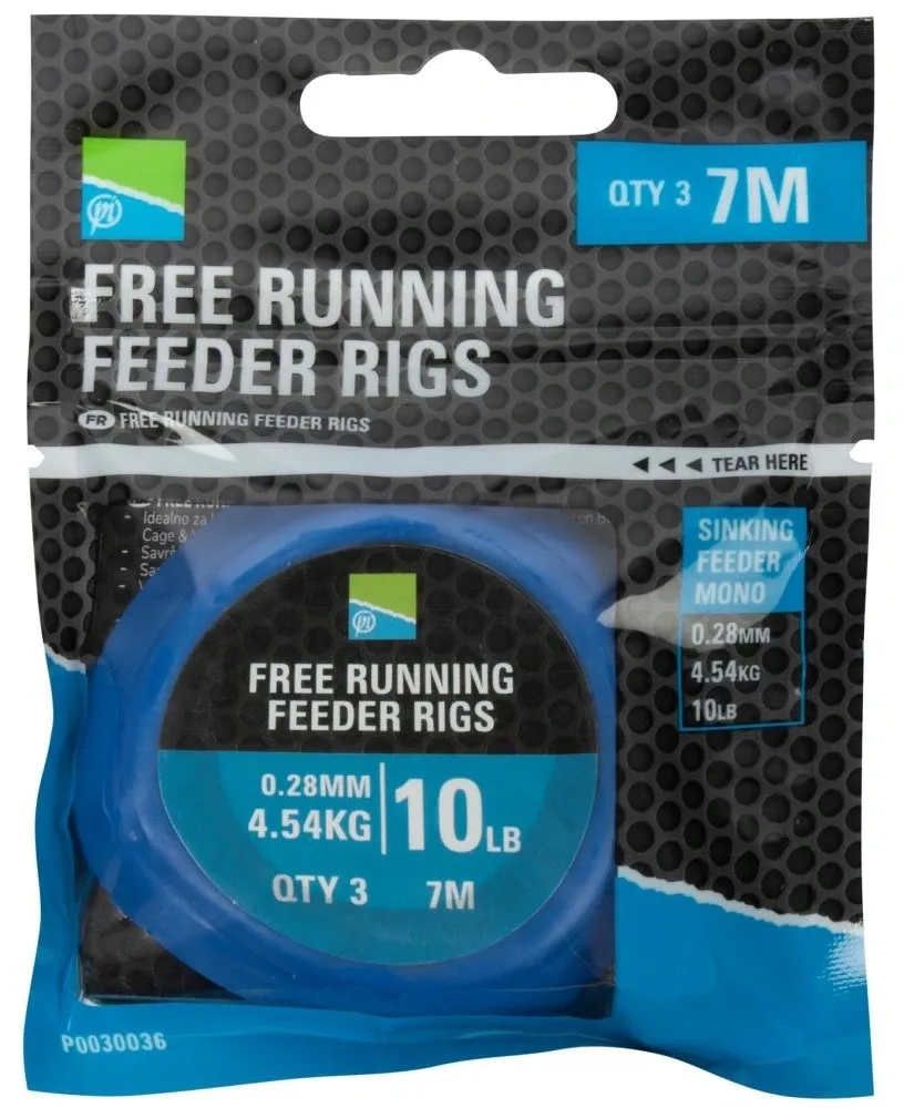 Preston Návazec Free Running Feeder Rigs 0,28mm 4,54kg 7m