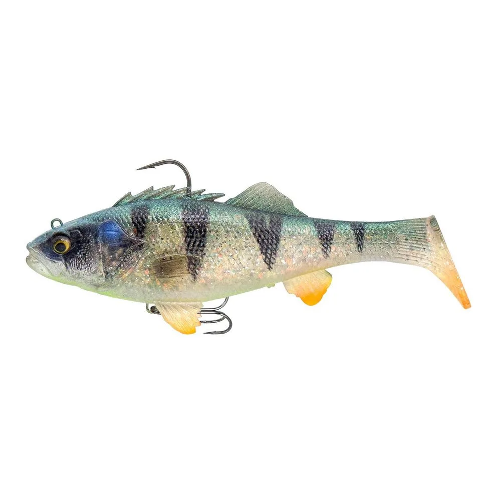 Savage Gear Gumová nástraha 3D Perch RTF Ghost Silver - 12,5cm 37g