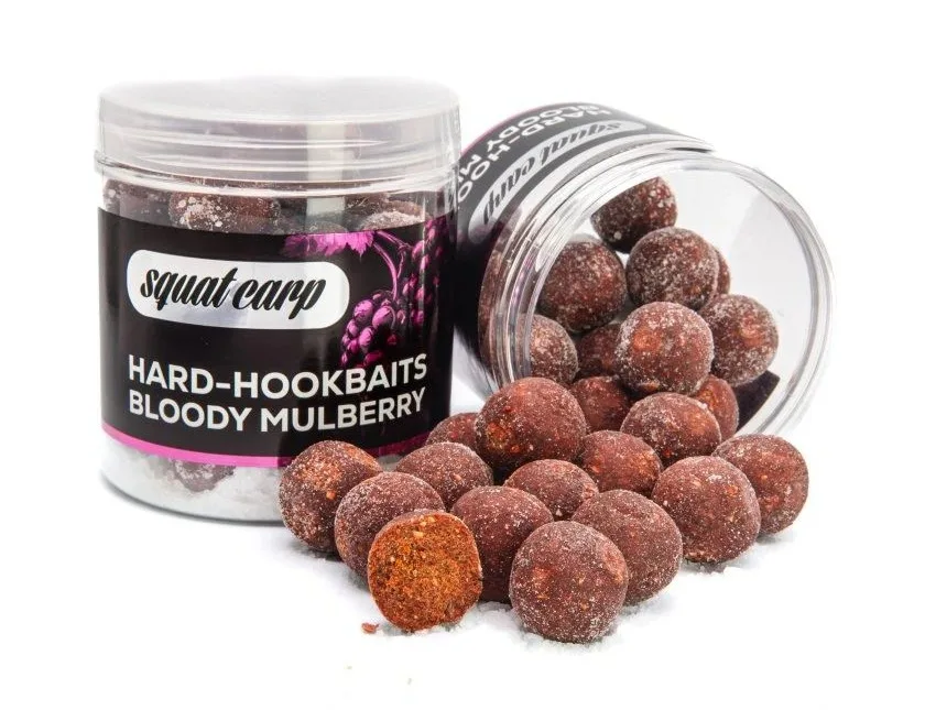 Squat carp tvrzené boilies hard hookbaits bloody mulberry 170 g - 24 mm