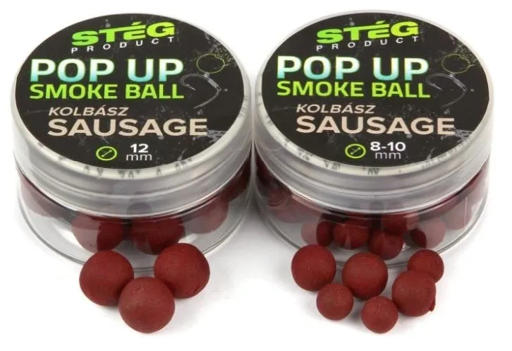 Stég plovoucí boilie pop up smoke ball 10 g 8-10 mm - sausage