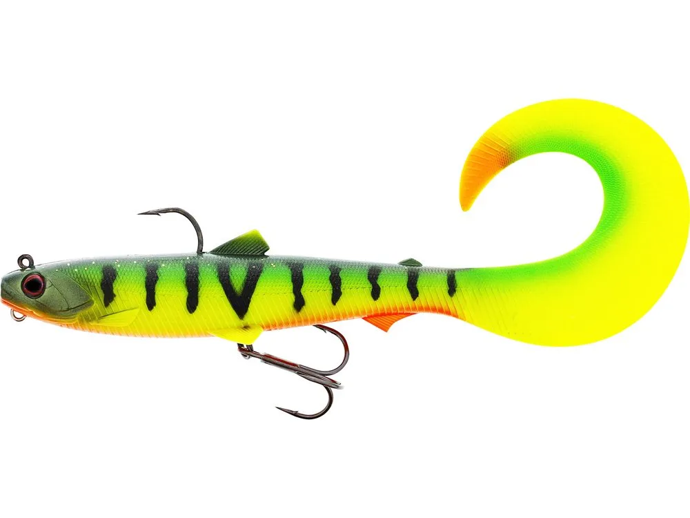 Westin Gumová nástraha Bullteez Curltail R2F Sinking Tiger Perch - 16cm 35g