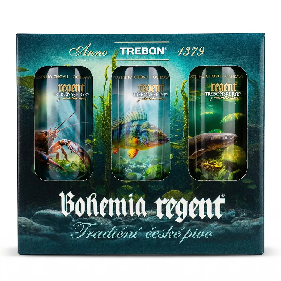 Bohemia regent pivo dárkový karton vodní říše č.2 6x 0,5 l