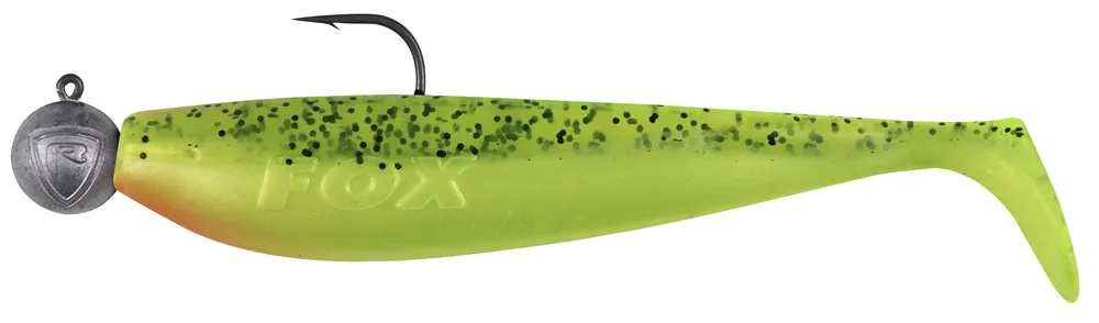 Fox rage gumová nástraha loaded zander pro shad uv lemon tiger - 12 cm 15 g