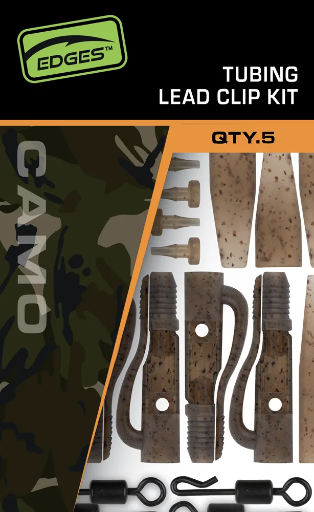 Fox závěsky edges tubing leadclip kit 5 ks - camo