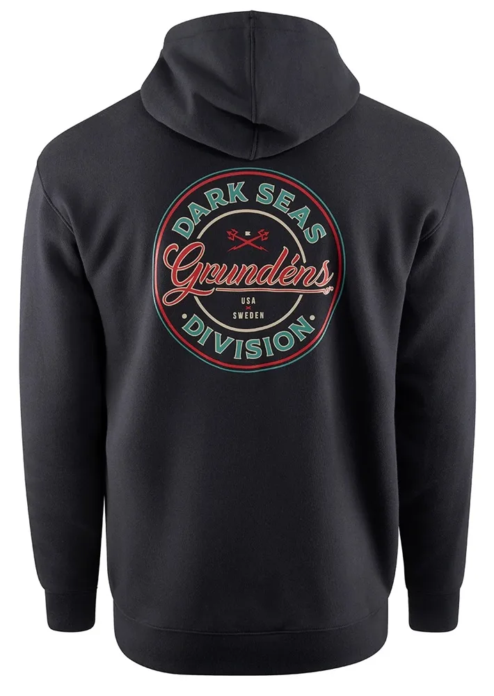 Grundéns mikina dark seas x grundens instinctive fz hoodie black - xxl