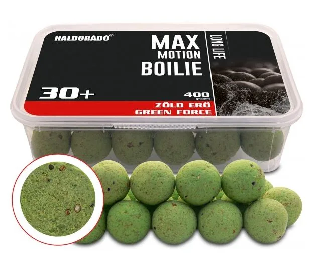 Haldorádó boilie max motion long life 400 g 30 + mm - green force