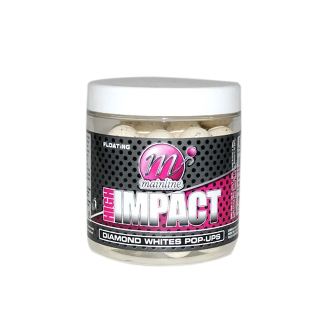 Mainline Boilies Pop-up High Impact 15 mm Průměr: 15mm, Příchuť: Diamond Whites