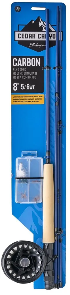 Shakespere prut cedar canyon carbon fly kit 2,44 m #5/6 4 díly – Shakespeare