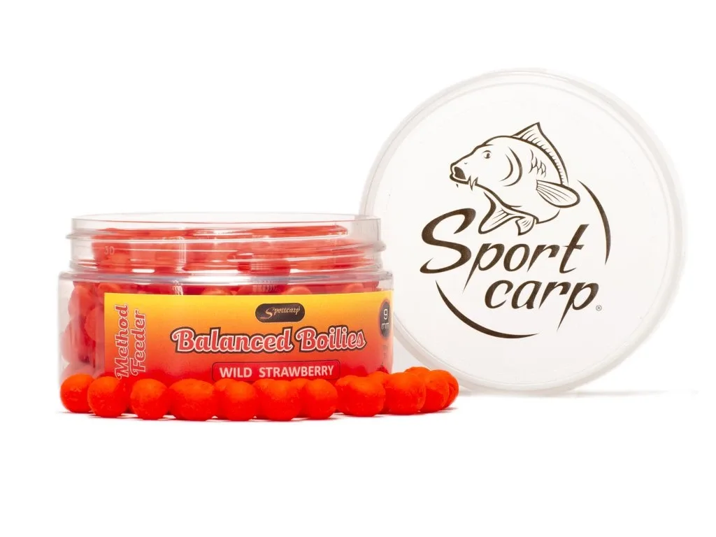 Sportcarp Method Feeder Balanced Boilies 9mm Příchuť: Wild Strawberry