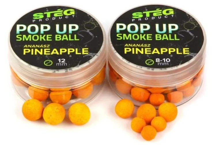 Stég plovoucí boilie pop up smoke ball 10 g 8-10 mm - pineapple