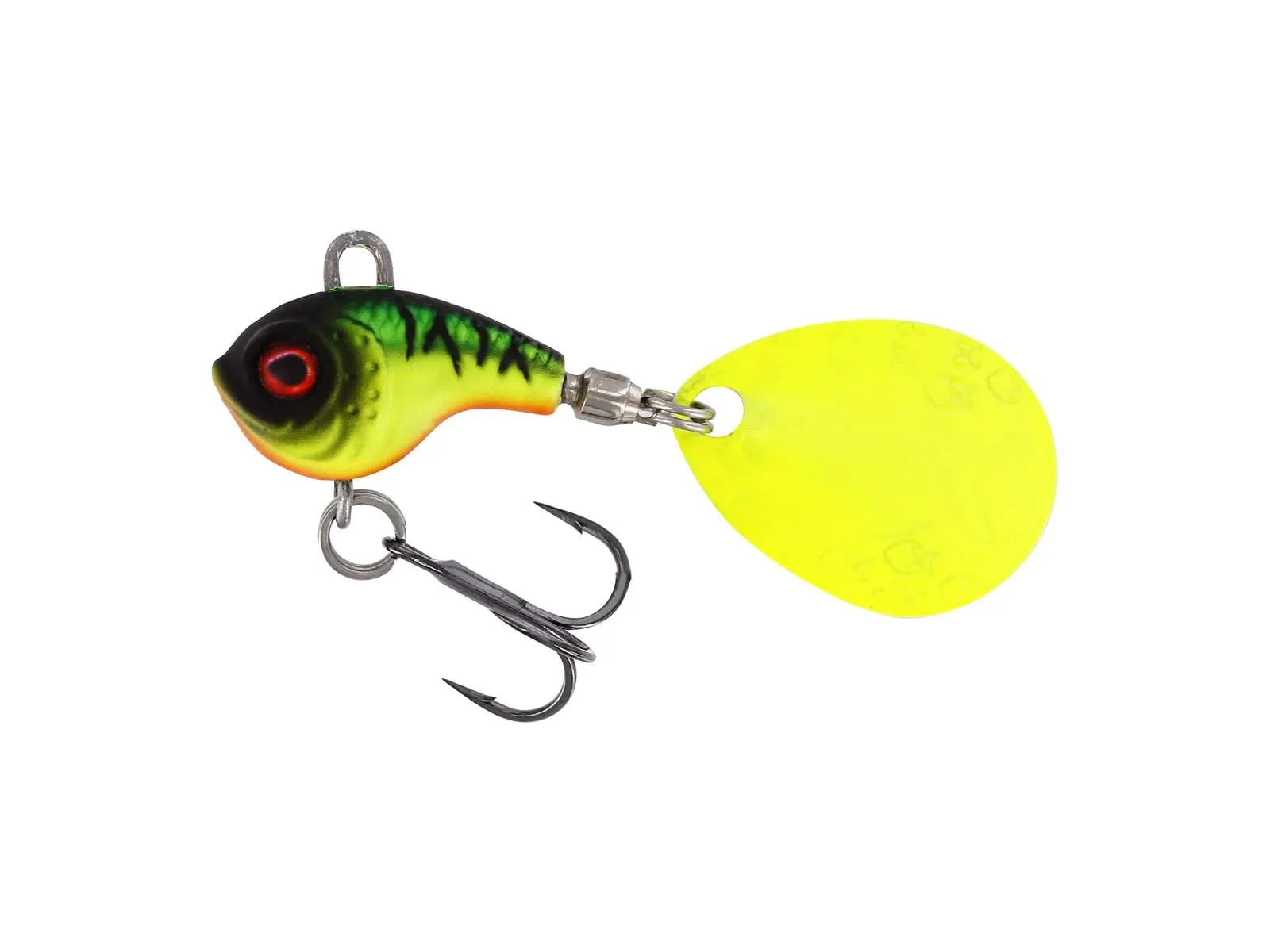 Westin Třpytka DropBite Tungsten Spin Tail Jig Firetiger Délka: 2,2cm, Hmotnost: 18g