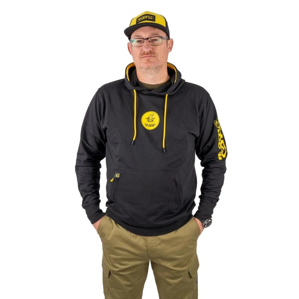 Black Cat Rybářská Mikina Black Hoody - XXL