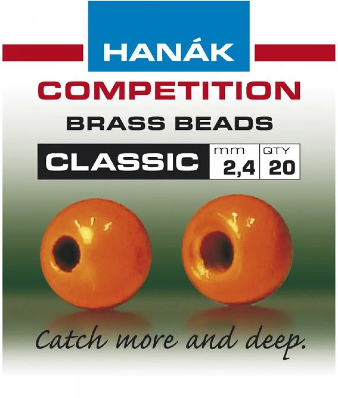 Hanák Competition Hanák Klasické Mosazné Hlavičky Fluo Oranžové Průměr: 2,7mm