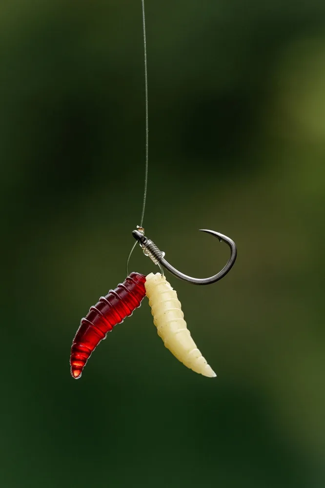 Korum umělý červ floating grubs imitation maggots 40 ks - white