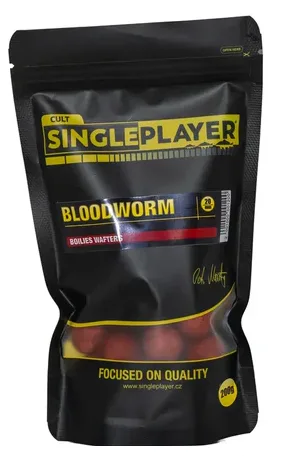 Singleplayer vyvážené boilies wafters bloodworm 200 g 20 mm