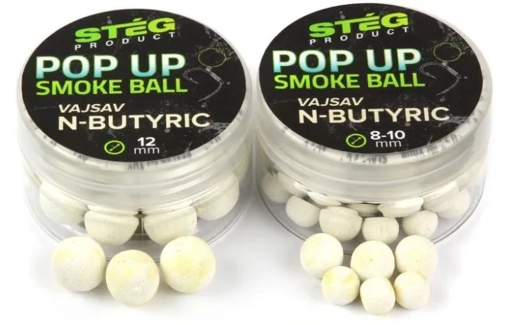 Stég plovoucí boilie pop up smoke ball 10 g 8-10 mm - n-butyric