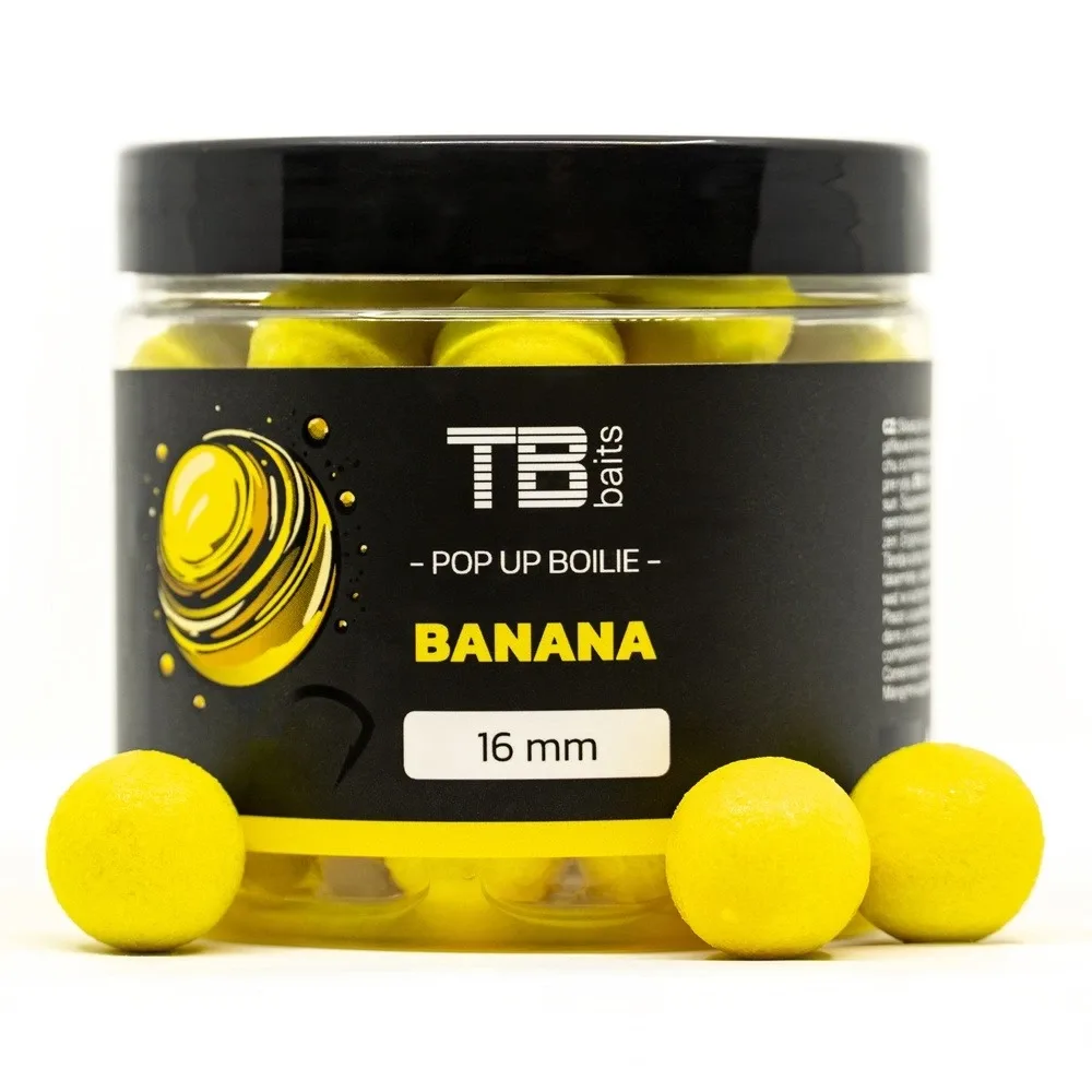 TB Baits Plovoucí Boilie Pop-Up Banana + NHDC 65g Průměr: 12mm