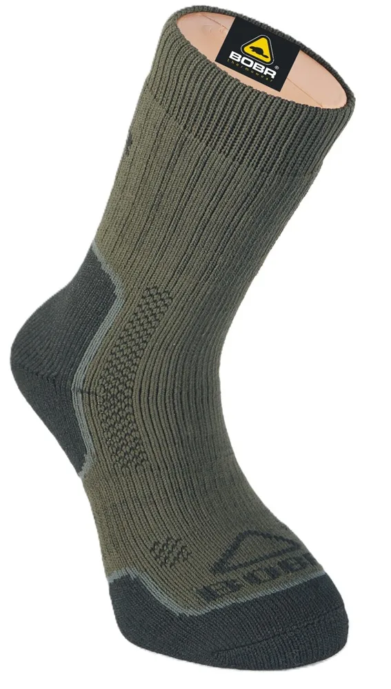 Bobr ponožky zátěžové khaki - 38-40