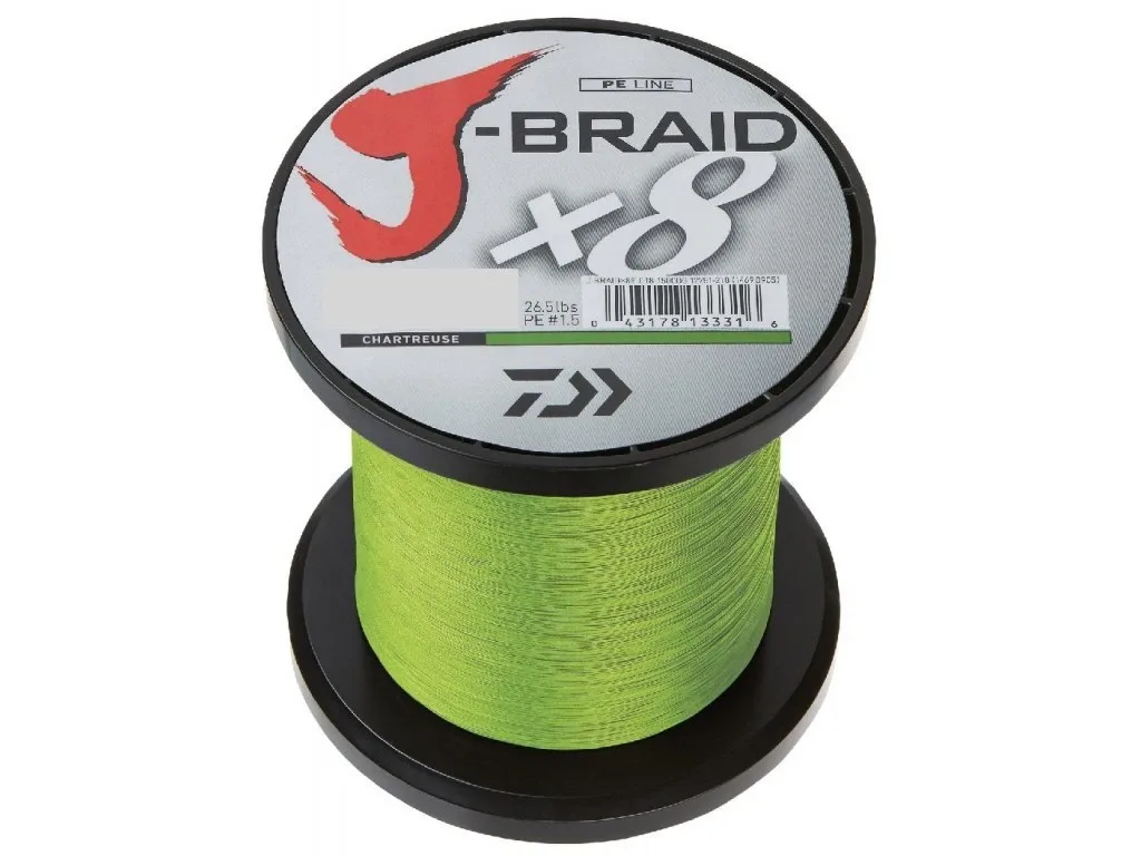 Daiwa Pletená Šňůra J-Braid Barva Světle Žlutá 1m Nosnost: 36kg, Průměr: 0,35mm